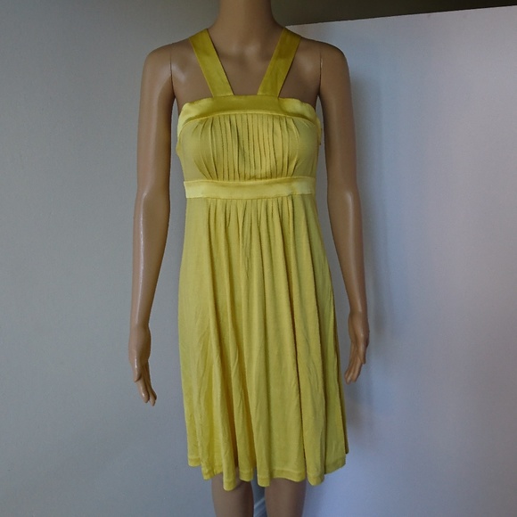 Banana Republic Dresses Banana Republic Yellow Silk Dress Size